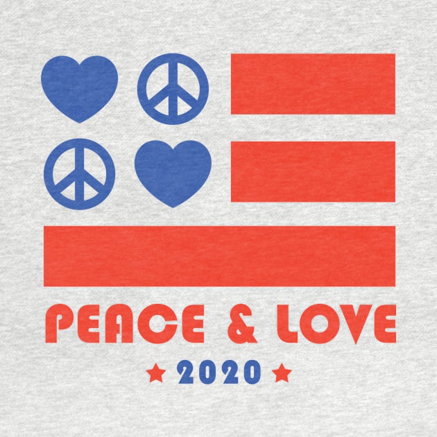 Peace & Love 2020 Election by PodDesignShop